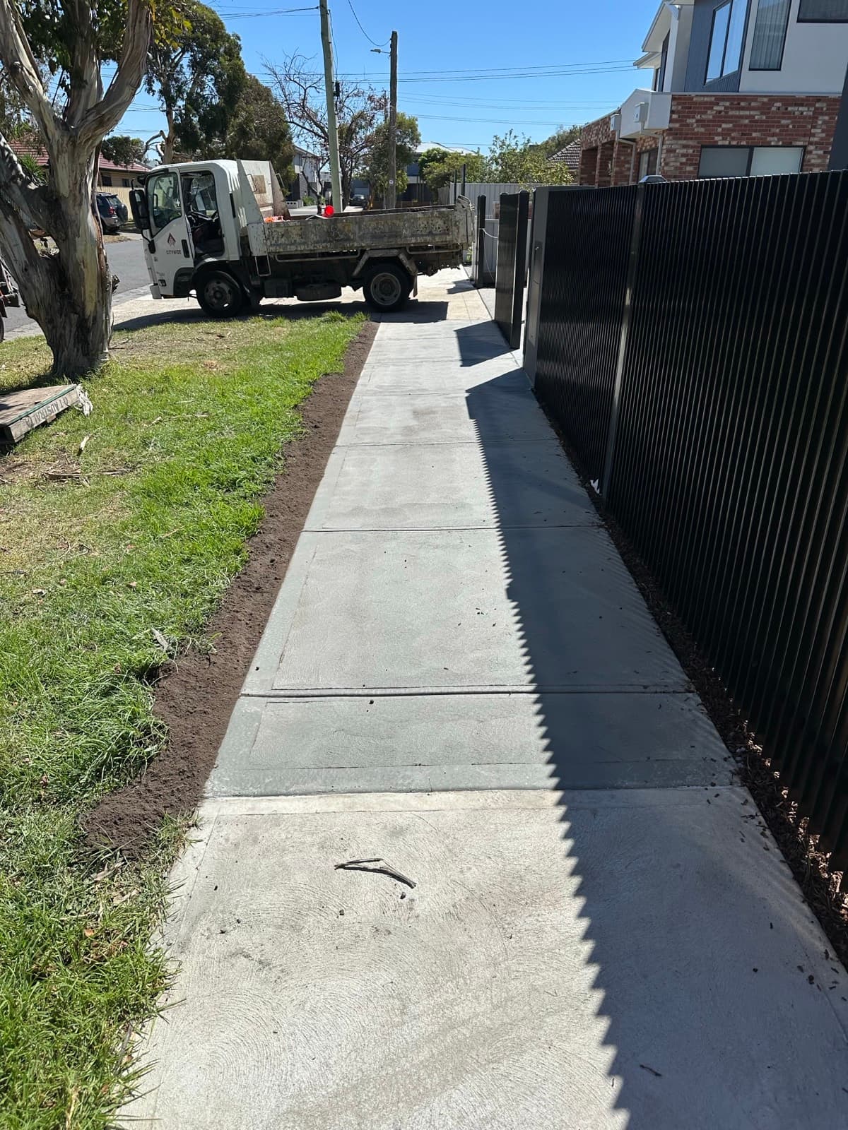 Footpath along frontage